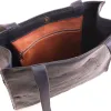 Branded Wayfarer Tote in black showing the front side