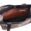 Branded Wayfarer Tote in black showing the front side