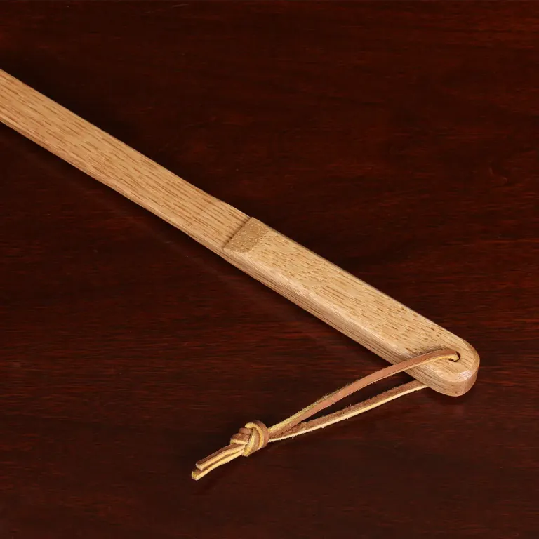 flyswatter handle with the leather strap loop